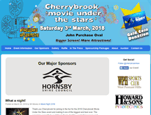 Tablet Screenshot of cherrybrookmovieunderthestars.com